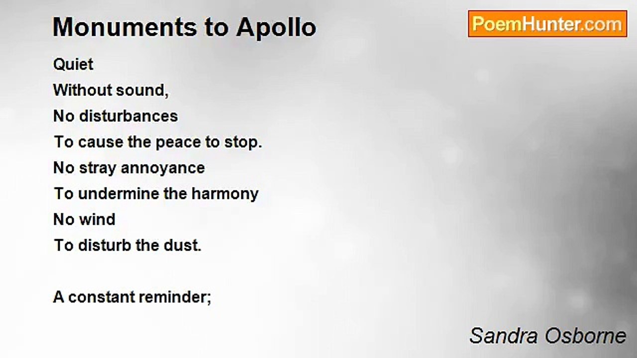 Sandra Osborne - Monuments to Apollo
