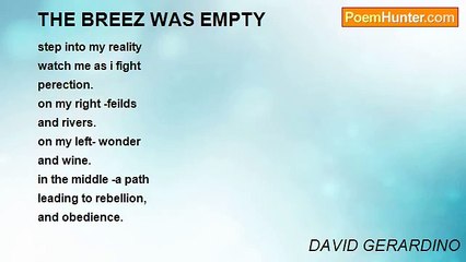 DAVID GERARDINO - THE BREEZ WAS EMPTY