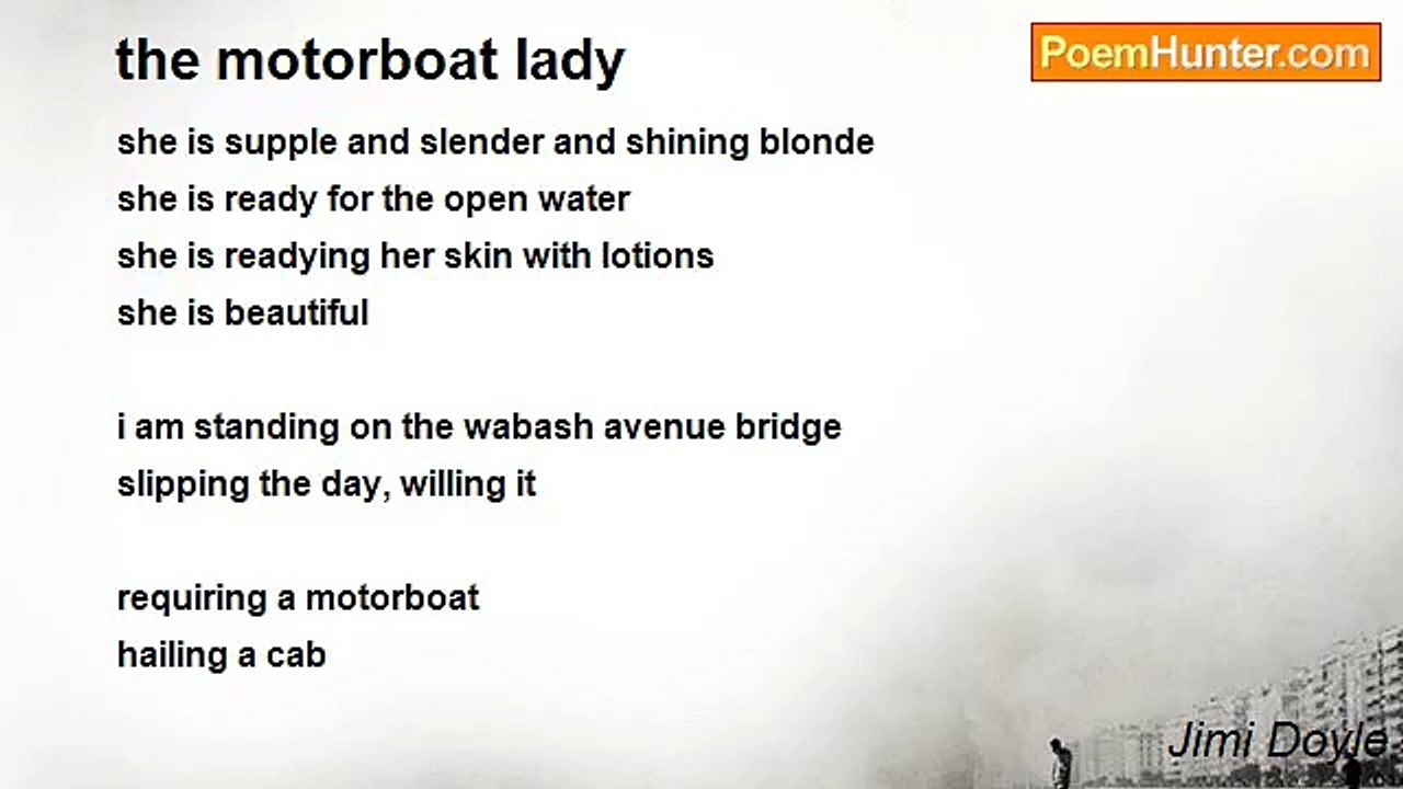 Jimi Doyle - the motorboat lady