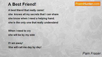 Pam Fraser - A Best Friend!