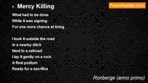 Ronberge (anno primo) - -  Mercy Killing
