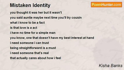 Kisha Banks - Mistaken Identity