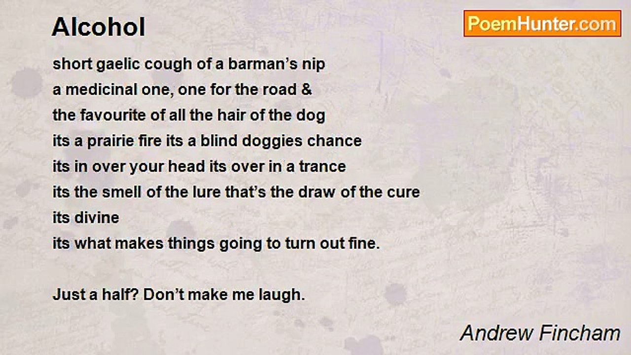 Andrew Fincham - Alcohol