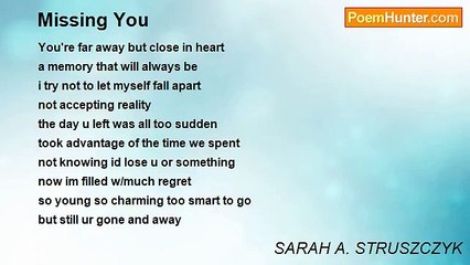 SARAH A. STRUSZCZYK - Missing You