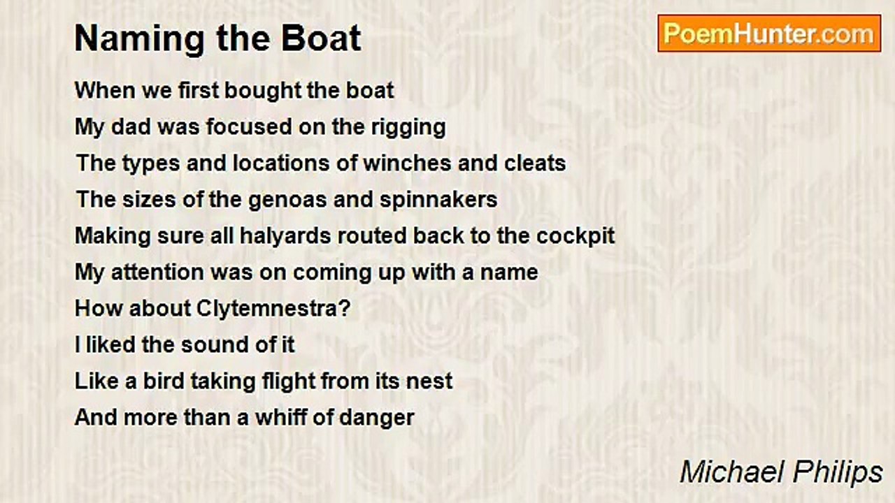 Michael Philips - Naming the Boat