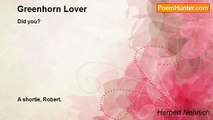 Herbert Nehrlich - Greenhorn Lover