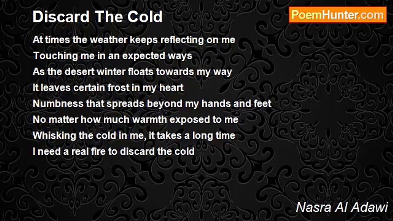 Nasra Al Adawi - Discard The Cold
