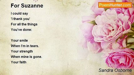 Sandra Osborne - For Suzanne