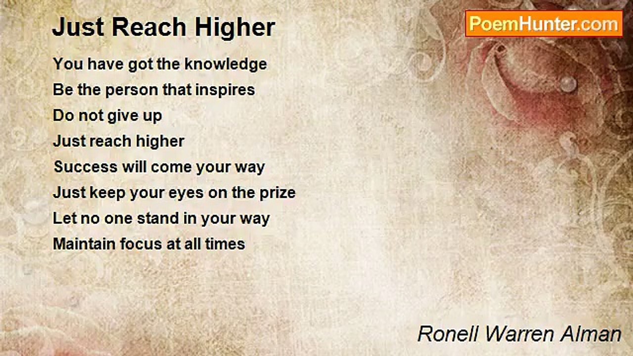 Ronell Warren Alman - Just Reach Higher