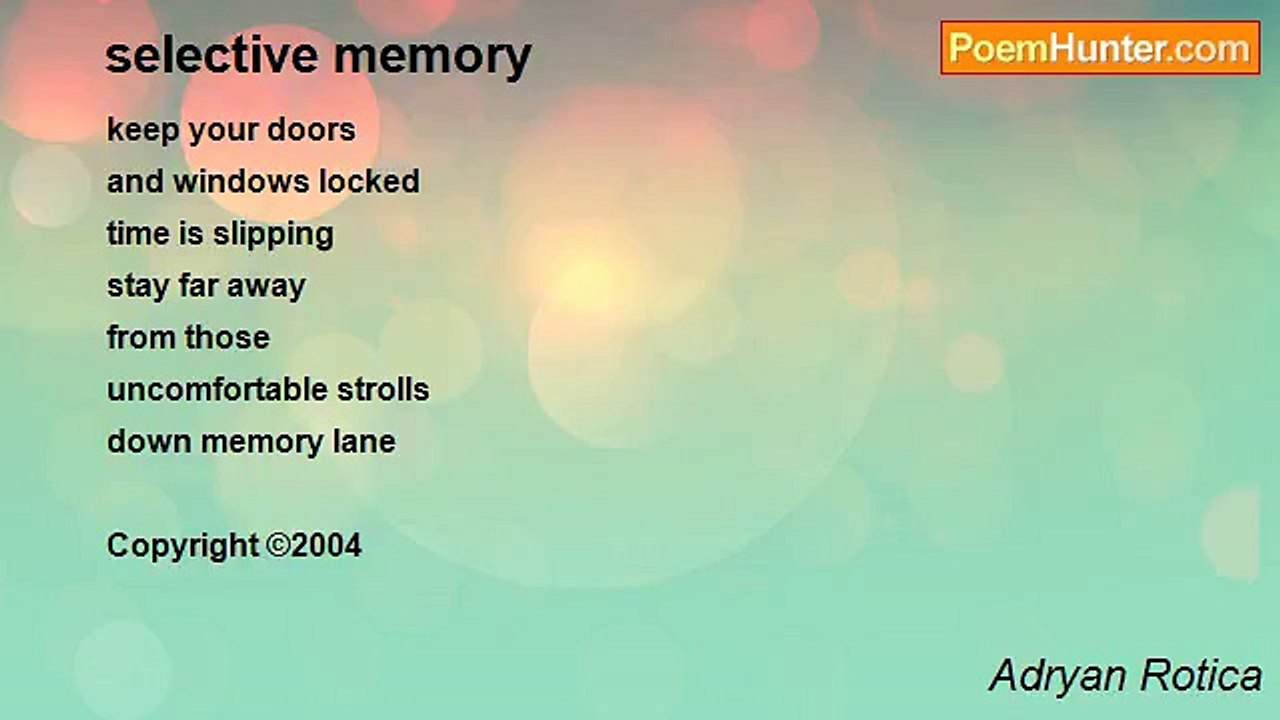 Adryan Rotica - selective memory