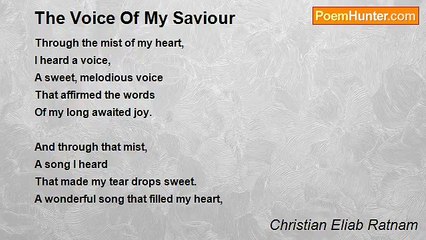 Christian Eliab Ratnam - The Voice Of My Saviour