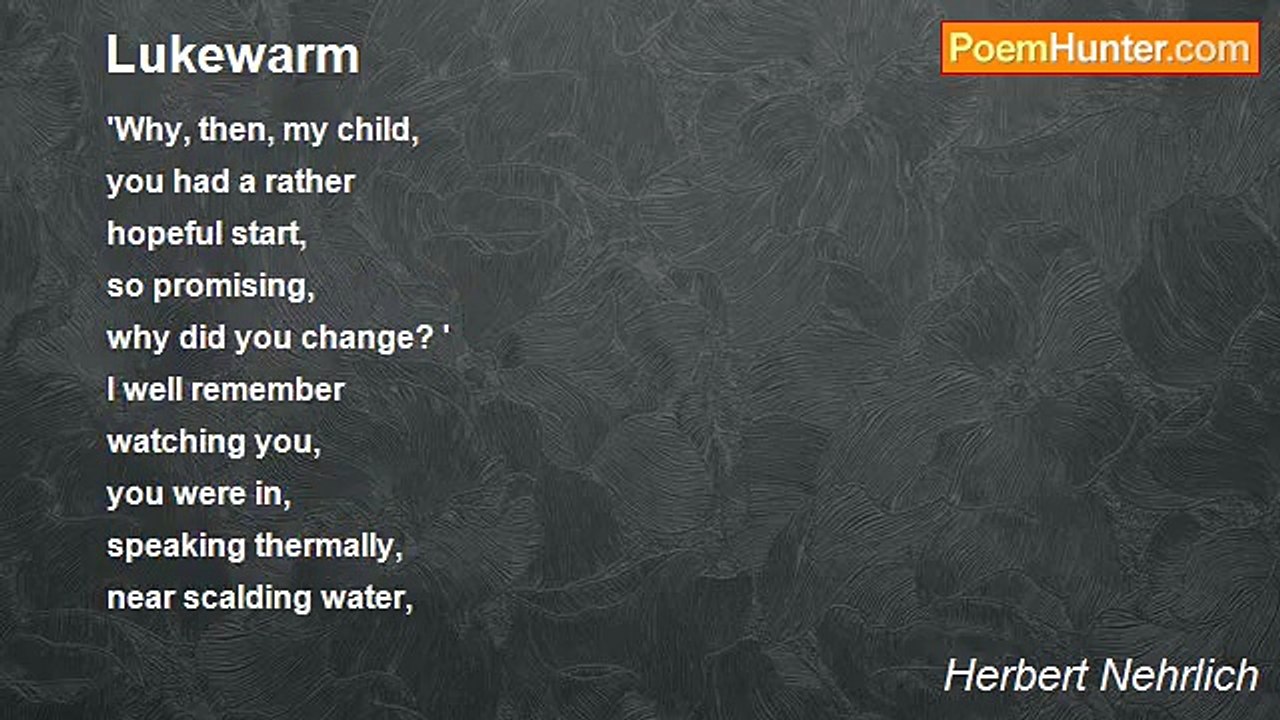 Herbert Nehrlich - Lukewarm