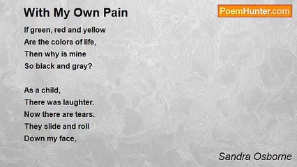 Sandra Osborne - With My Own Pain