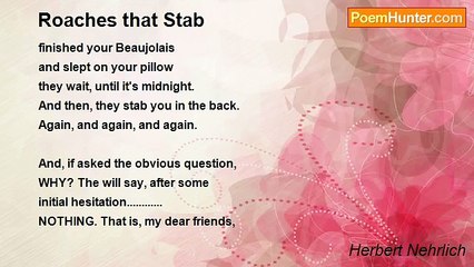 Herbert Nehrlich - Roaches that Stab