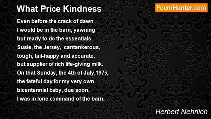 Herbert Nehrlich - What Price Kindness