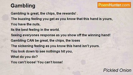 Pickled Onion - Gambling