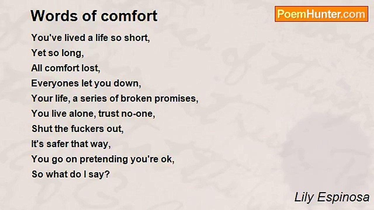 Lily Espinosa - Words of comfort