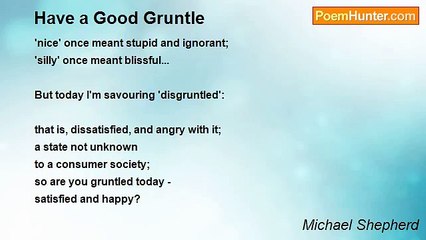 Michael Shepherd - Have a Good Gruntle