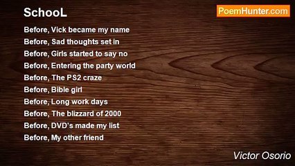 Victor Osorio - SchooL