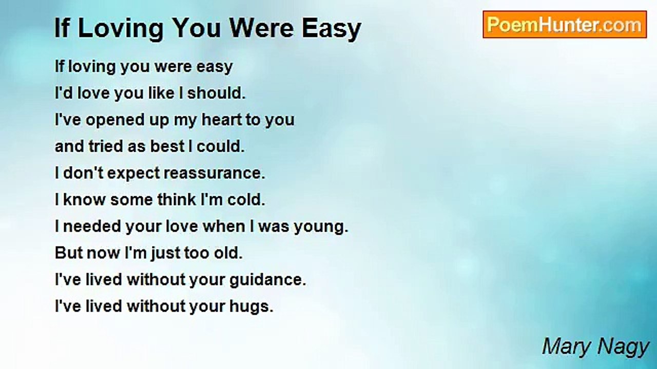 Mary Nagy - If Loving You Were Easy