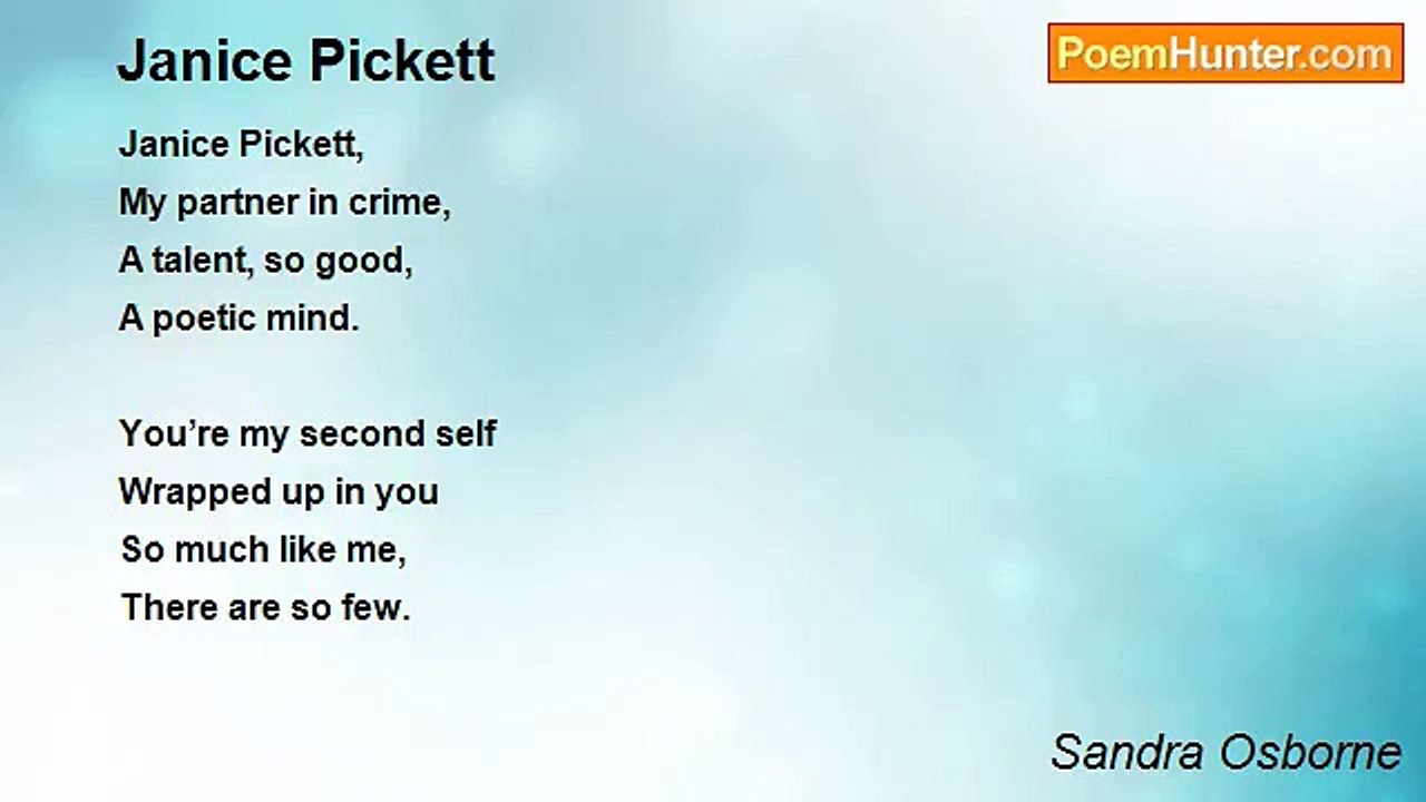 Sandra Osborne - Janice Pickett