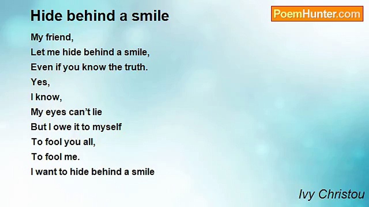 Ivy Christou - Hide behind a smile