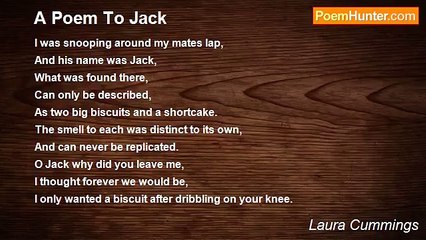 Laura Cummings - A Poem To Jack