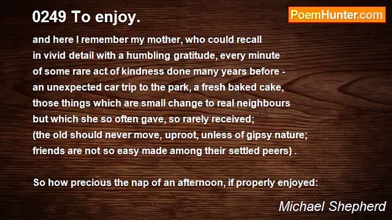 Michael Shepherd - 0249 To enjoy.