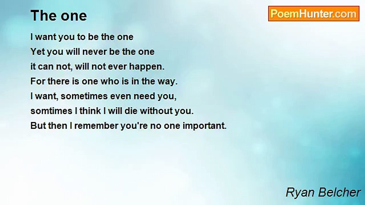 Ryan Belcher - The one