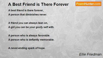 Ellie Friedman - A Best Friend is There Forever