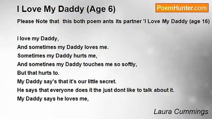 Laura Cummings - I Love My Daddy (Age 6)