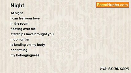 Pia Andersson - Night