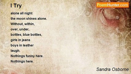 Sandra Osborne - I Try