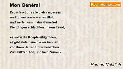 Herbert Nehrlich - Mon Général