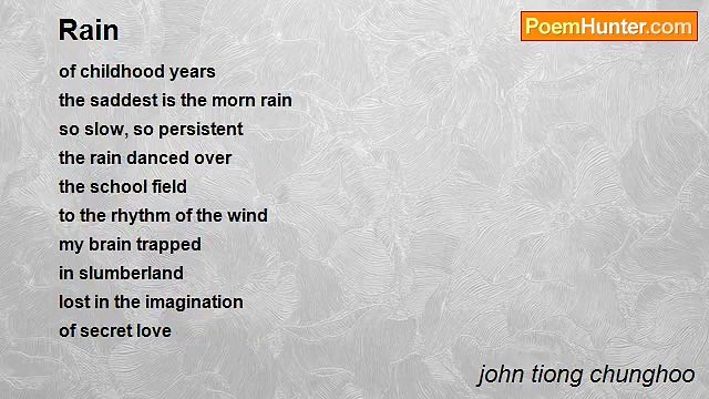 john tiong chunghoo - Rain