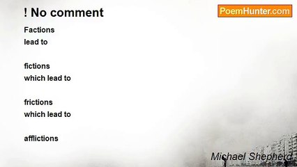 Michael Shepherd - ! No comment