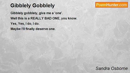 Sandra Osborne - Gibblely Gobblely
