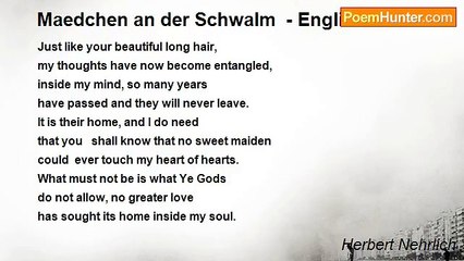 Herbert Nehrlich - Maedchen an der Schwalm  - English Version