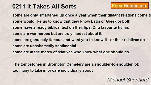 Michael Shepherd - 0211 It Takes All Sorts