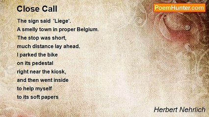 Herbert Nehrlich - Close Call