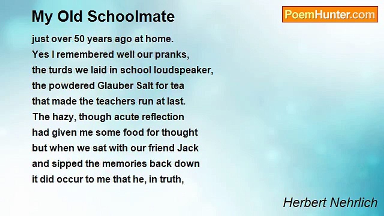 Herbert Nehrlich - My Old Schoolmate