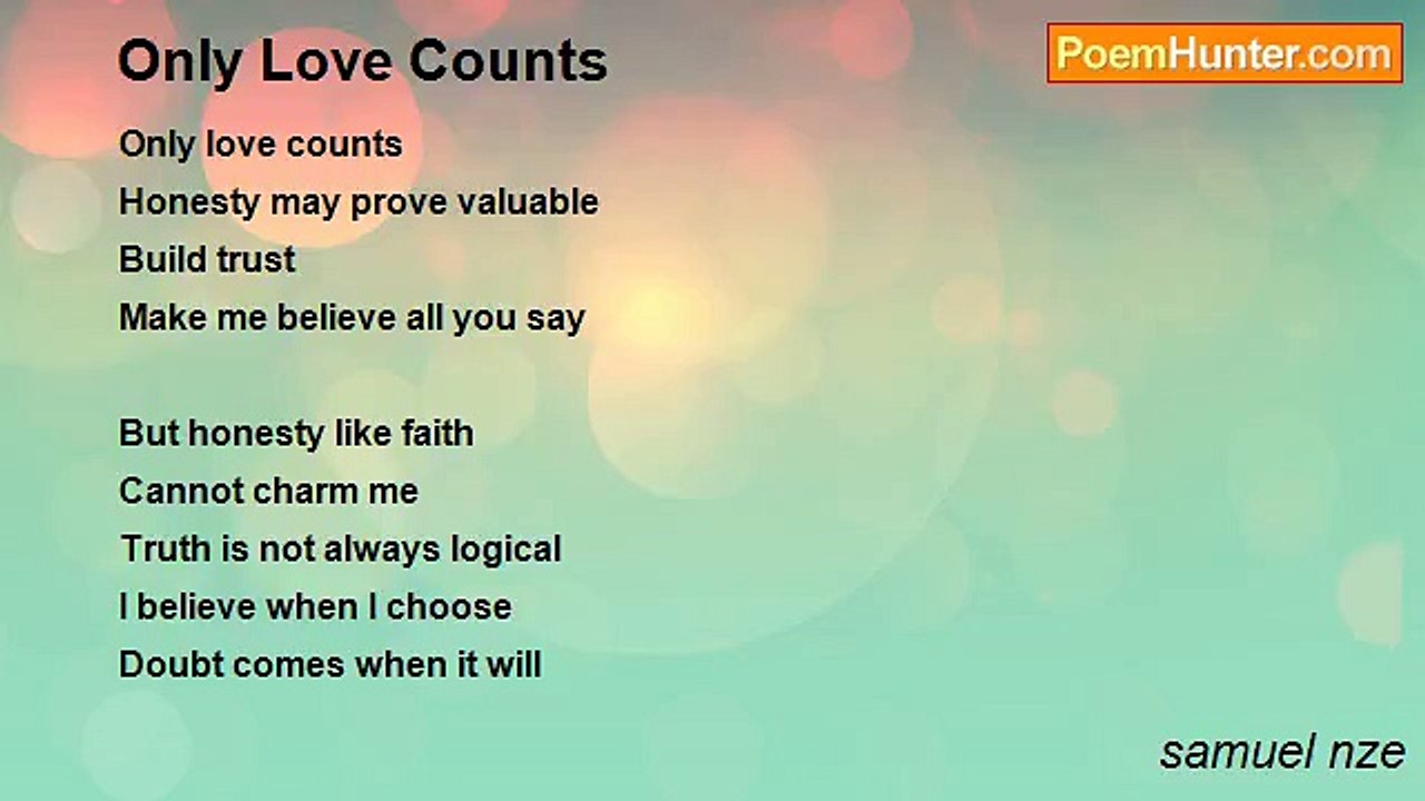 samuel nze - Only Love Counts