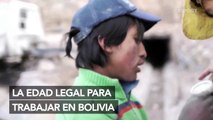 Menores de edad trabajan en Bolivia