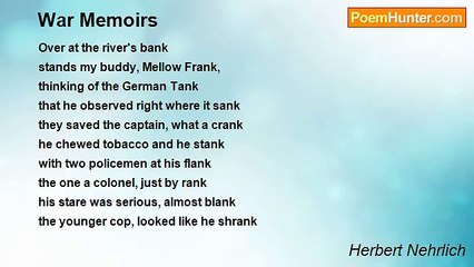 Herbert Nehrlich - War Memoirs