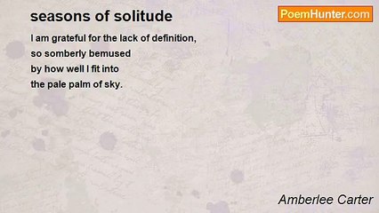 Amberlee Carter - seasons of solitude