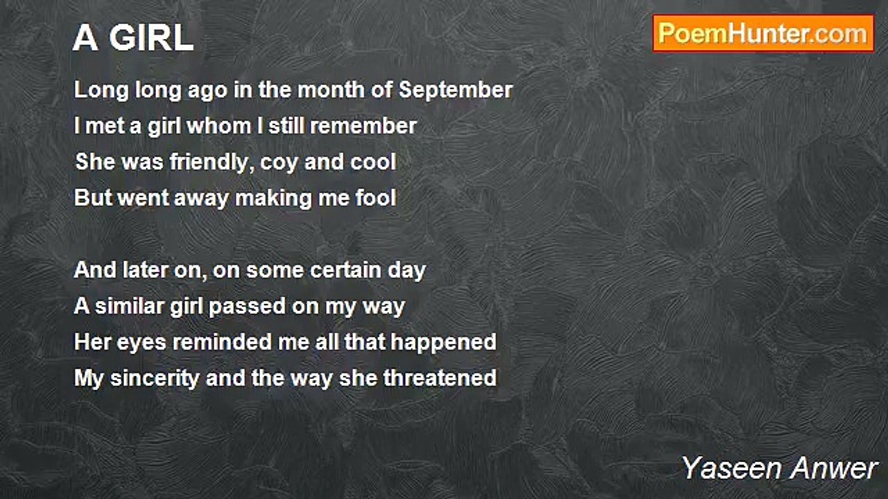 Yaseen Anwer - A GIRL