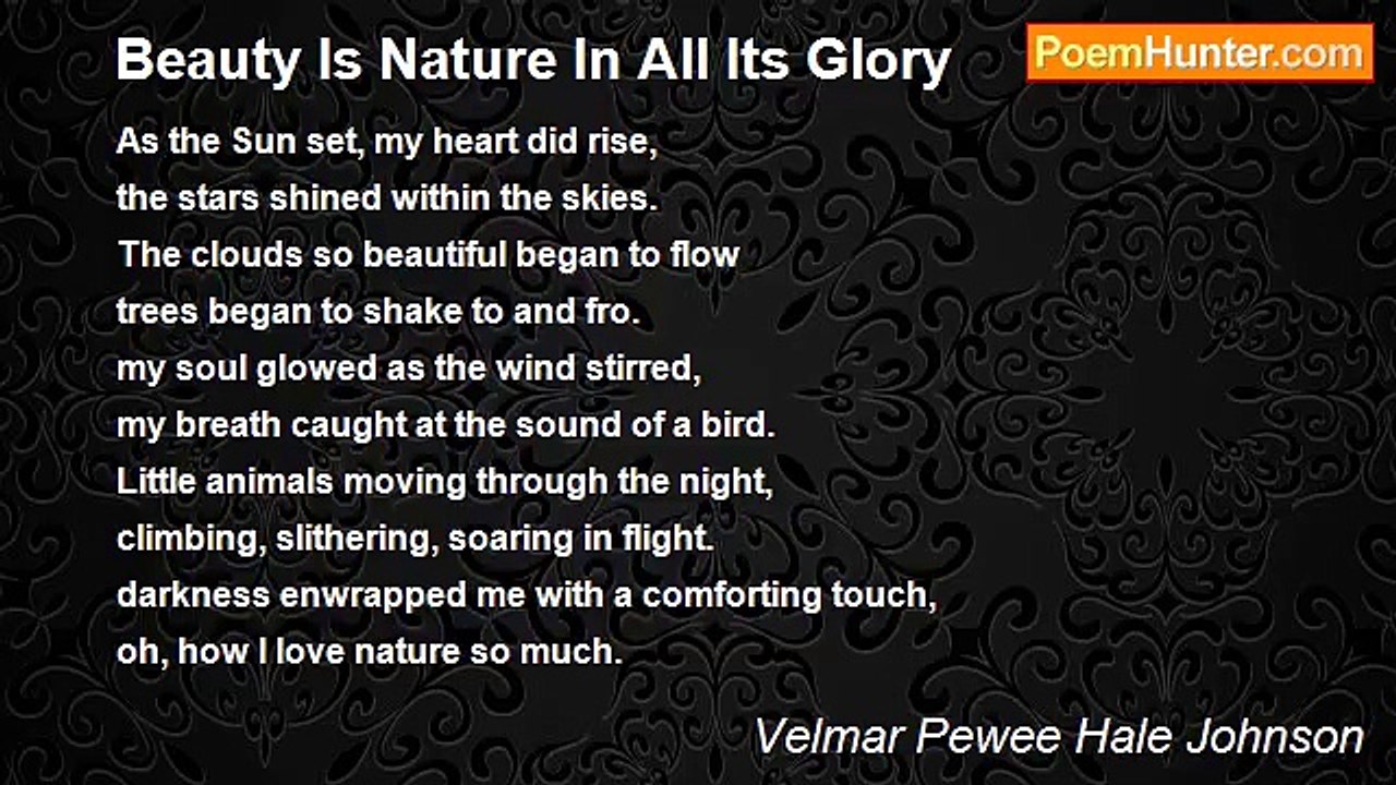 Velmar Pewee Hale Johnson - Beauty Is Nature In...