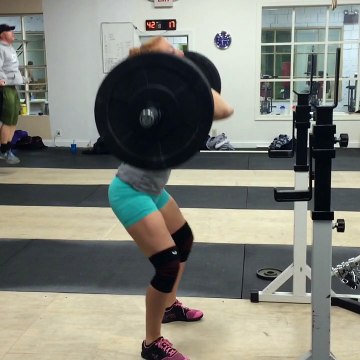 135# front squat 3 reps last set (6 total)