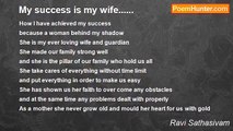 Ravi Sathasivam - My success is my wife......