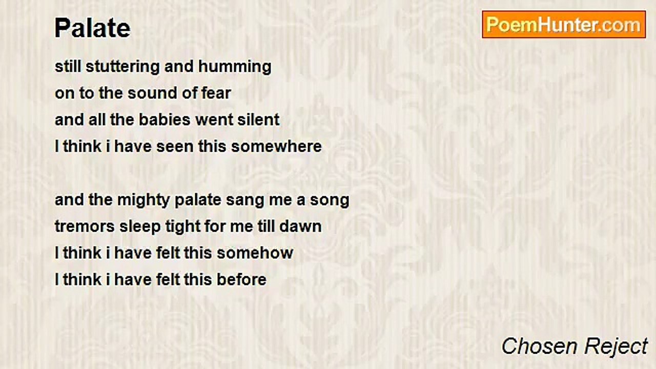 Chosen Reject - Palate